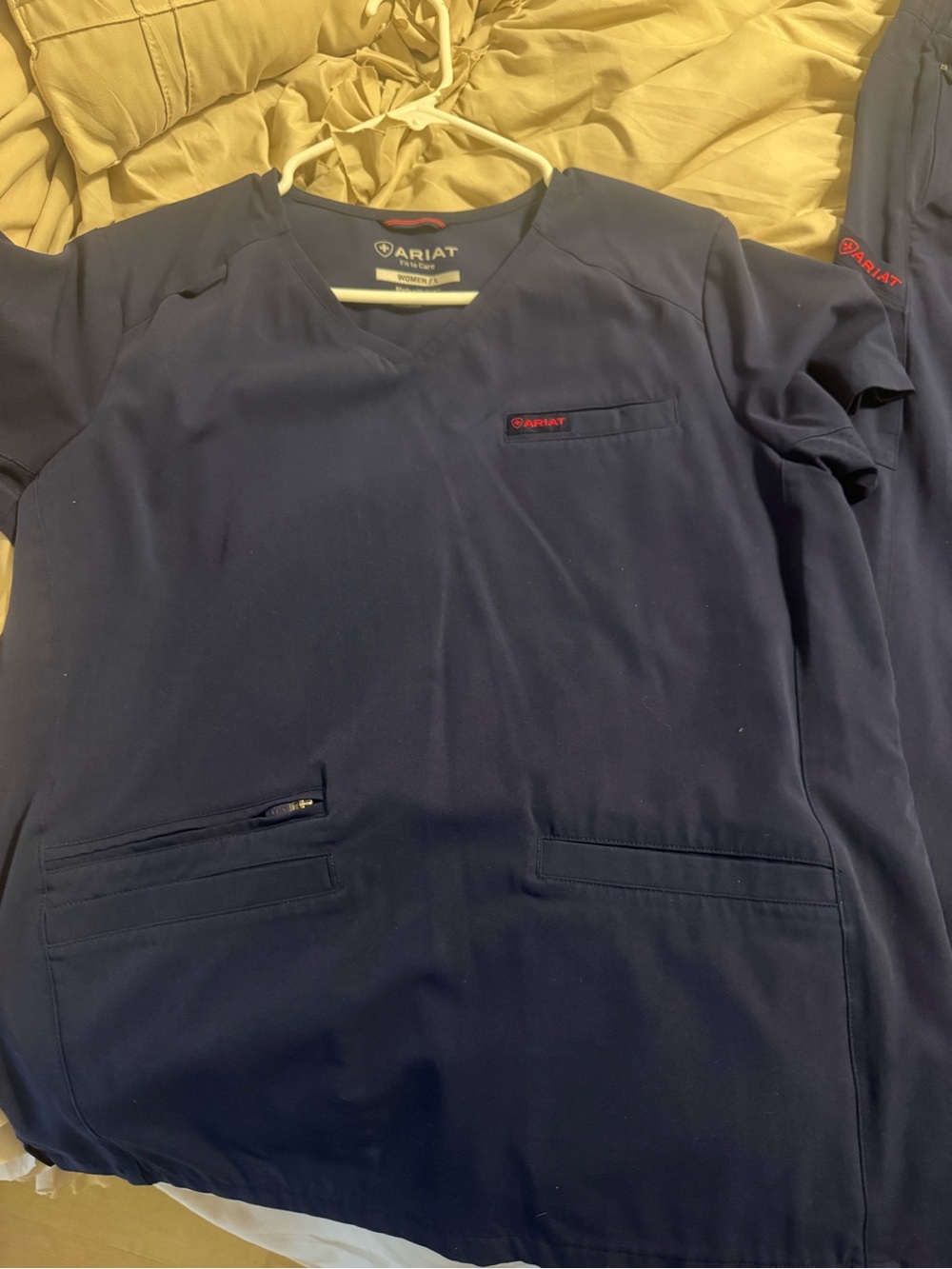 Ariat Dark Navy V-Neck Scrub Set